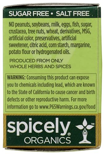 SPICELY Organic Ground Cinnamon, 0.45 OZ