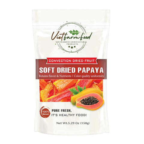 SOFT MULBERRY CANDY 5.29oz (150g) VIETFARMFOOD: Convection dried fruit with a little sugar, salt, natural sweetness, soft when chewed. Suitable for snack, healthy dessert for all ages