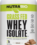 Nutrabio Grass Fed Whey Isolate Protein Powder 25G Of Protein Per Scoop Sugar Natural Lean Muscle Protein Supplement Vanilla 2 Pounds 29 Servings