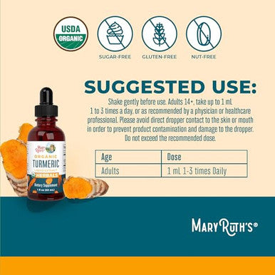 Maryruth's Organics Organic Turmeric Liquid Extract 1 Fl Oz