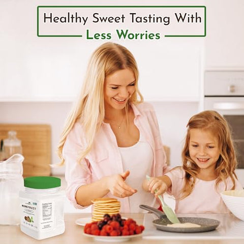 Morning Pep Monk Fruit Classic | White Sugar Substitute 2.5 lb and Morning Pep 100% Pure Monk Fruit extract sweetener, No Erythritol,5 oz