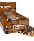 Fit Crunch Full Size Protein Bars 6Layer Baked Bar 6G Of Sugar Gluten & Soft Cake Core (12 Bars Variety Pack)