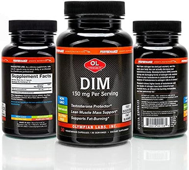 Olympian Labs Dim 150Mg Dim Diindolylmethane Supplement Capsules Supporting Hormone Balance Clear Skin Pcos & Aid In Fitness Regimes 30 Capsules (30 Day Supply)