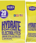 Bubs Naturals Hydrate Or Die Electrolytes Powder Packets For Fast Absorption Premium 2000Mg Electrolyte Powder For Sports Recovery & Wellbeing (Natural Mixed Berry Flavor 20 Sticks)