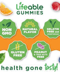 Lifeable Womens Multivitamin Gummy with Vitamin A C D E Niacin B6 Folate B12 Biotin Pantothenic Acid Iodine Zinc Great Tasting Multivitamin for Women Gummies 90 Gummies