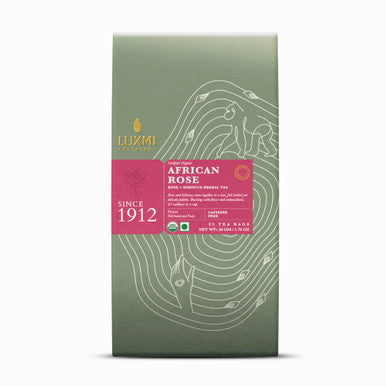 Luxmi Estates Herbal Tea Collection 25 Tea Bags EA x 3 | Turmeric Tea Ashwagandha Tea African Rose Tea | USDA Organic Herbal Tea