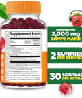 Lifeable Lions Mane Gummies For Kids Great Tasting Lions Mane Mushroom Supplement Vegan Kosher Nongmo Kids Mushroom Gummies Brain Support 60 Count