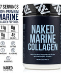 Naked Marine Collagen Peptides Protein Powder - Unflavored - From Wild Caught Cod - Paleo Friendly Non-Gmo Soy-Free Gluten-Free 47 Servings