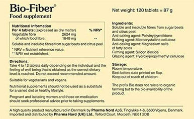 Pharma Nord Bio-Fiber - 120 Tablets (Pack of 2)