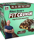 Fit Crunch Protein Bar Snack Size Protein Bar Gluten Value Pack (24 Snack Size Bars Mint Chocolate Chip)
