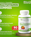 Barislim Bariatric Chewable Multivitamin Gummies - Specially Formulated Gummy Vitamin For Patients After Weight Loss Surgery - Easy To Digest & Great Tasting Fruit Flavors 90 Fruit Chews