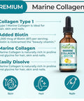 Why Not Natural Liquid Collagen Plus Biotin Drops For Women And Men - Supplement For Hair Skin And Nails