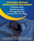 Midnite Extended Release Medium Dose 6 Mg Melatonin Sleep Aid Nonhabit Forming Herbal Dietary Supplement For Adults Drug Gluten Lactose Vegetarian Vegan 30 Tablets