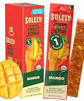 Solely - Organic Mango Fruit Jerky - 12 Individually Wrapped Fruit Strips - Fruit Leather Made from Dried Fruits - Healthy Snacks, Vegan - 0.8oz (23g)