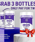 Elements Iron Glycinate 50Mg With Vitamin C Advanced Iron Supplement For Anemia Relief, Immune Boost & Energy Support Gentle On Stomach, Fast Absorption Non-Gmo, Gluten- Softgels For Women & Men