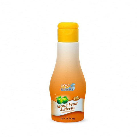 EZ-Sweetz Stevia & Monk Fruit (2 Pack | 1.36oz - Liquid Sweetener 300 Servings/Bottle)