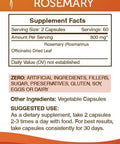 Secrets of the Tribe Rosemary 120 Capsules, 800 mg, Rosemary (Rosmarinus Officinalis) Dried Leaf (120 Capsules)