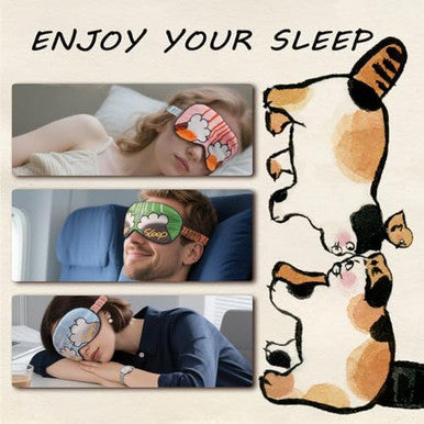 Bermifa Sleep Masks Silky Satin Eye Masks For SleepingEffective Light Blocking Blindfold For Men Women Cute Cat Paw Design With No-Pressure Elastic Strap 3 Packs