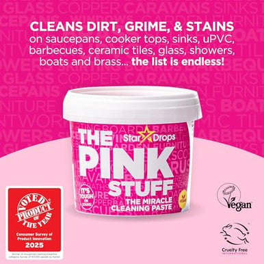 Stardrops - The Pink Stuff - The Miracle Cleaning Paste And Multi-Purpose Spray 2-Pack Bundle (1 Cleaning Paste 1 Multi-Purpose Spray)