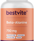 Bestvite Beta Alanine 750mg (240 Vegetarian Capsules) - No Stearates - Vegan - Non GMO - Gluten
