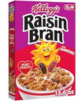 Kellogg's Raisin Bran with Cranberries Breakfast Cereal, Fiber Cereal, Family Breakfast, 13.6oz Box (1 Box)
