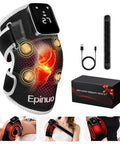 Epinuo Red Light Therapy For KneeWith 5 Vibration Massage Cordless Rechargeable 5000Mah Heated Knee Massager For Pain Relief s For Women Men 660Nm&850Nm Near Infrared Light Brace