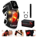 Epinuo Red Light Therapy For KneeWith 5 Vibration Massage Cordless Rechargeable 5000Mah Heated Knee Massager For Pain Relief s For Women Men 660Nm&850Nm Near Infrared Light Brace