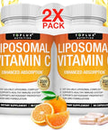 Liposomal Vitamin C 2100mg High Absorption Fat Soluble VIT C Immune Support Collagen Booster Immunity Defense and Powerful Antioxidant MCT Oil and Sunflower Lecithin Acsorbic Acid Vegan NonGMO