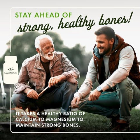 Swanson Calcium Citrate Plus Magnesium Mineral Supplement Promoting Strong Bones Energy Production and Muscle Relaxation May Support Cardiovascular Health (150 Capsules)