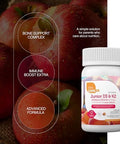 Zahler Junior D3 and K2 Bone Building and Immune Support for Kids Vitamin D3 and Vitamin K2 to Support Bone Density and Calcium Absorption NonGMO and GlutenFree Peach Apricot 90 Chewable Tablets