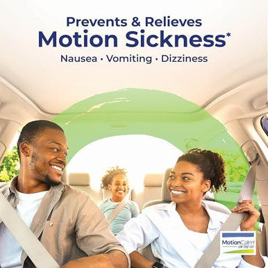 Boiron Motioncalm On The Go Relief For Nausea Vomiting Or Dizziness Associated With Motion Sickness Due To Travel Amusement Rides And Video Games Or Vr Nondrowsy 2 Count (160 Pellets)