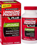 Urinozinc Prostate Plus, Saw Palmetto & Beta Sitosterol Supplement For Men, Reduce Frequent Urination (2 Month Supply, 120 Count)