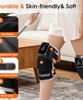 Epinuo Red Light Therapy For KneeWith 5 Vibration Massage Cordless Rechargeable 5000Mah Heated Knee Massager For Pain Relief s For Women Men 660Nm&850Nm Near Infrared Light Brace