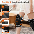 Epinuo Red Light Therapy For KneeWith 5 Vibration Massage Cordless Rechargeable 5000Mah Heated Knee Massager For Pain Relief s For Women Men 660Nm&850Nm Near Infrared Light Brace