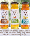 Savannah Bee Everyday Honey Sampler Set - 3 Oz Sampler Set in 3 Bottles - Honey Set for Coffee, Tea, and Cheese Boards