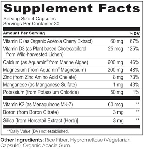Naturelo One Daily Multivitamin For Women 120 Capsules And Calcium Supplement 120 Vegetarian Capsules Bundle