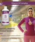 Buried Treasure B Complete Liquid Vitamin B Complex with MethylCobalamin B12 and MethylFolate B9 Biotin B1 B2B3 B5 B6 Liquid and SugarFree Women and Men Dose Cup for Measuring