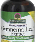 Nature'S Answer Alcohol- Gymnema Leaf 1oz Extract | Gluten- | Non-GMO | Vegan | No Artificial Flavors or Preservatives | Single Count