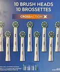 Oral-B Crossaction Electric Toothbrush Brush Heads With Xfilament 10-Pack