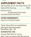 Goldenseal Root B120 Alcohol-Free Herbal Extract Tincture, Super-Concentrated Responsibly farmed Goldenseal (Hydrastis Canadensis) (4 fl oz)