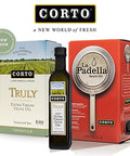 Corto TRULYÃƒâ€šÃ‚Â® | 100% Extra Virgin Olive Oil | Floral Notes | Cold Extracted in State-of-the-Art Mill | Straight from Official Corto Olive Groves & Oil Producer | Oxygen-Free, Light Free FlavorLock Box