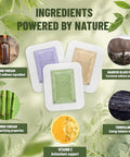 Tolevita Pads 30 Foot Pads Per Pack With Wood Vinegar Bamboo Vinegar Tourmaline And Natural Extracts 3 Aromas Green Tea Ginger And Lavender Relaxation Circulation And Daily Wellness