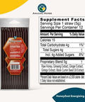 Amazing Herbs Raw Natural Honey - Herbal Honey Infused With Ginseng, Ginger, Ginkgo Extracts & Pure Black Seed Oil, Non Gmo, Gluten Immune Booster - Honeyzest Energizing Straws, 12 Count