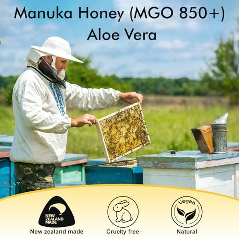 Manuka Honey for Wounds, Speed up Healing for Cuts, Surgical Wounds, Scars, Foot Ulcers, Infection, Burns, Non-Sticky, No Crystallization, Easy to Apply, 3.88 oz