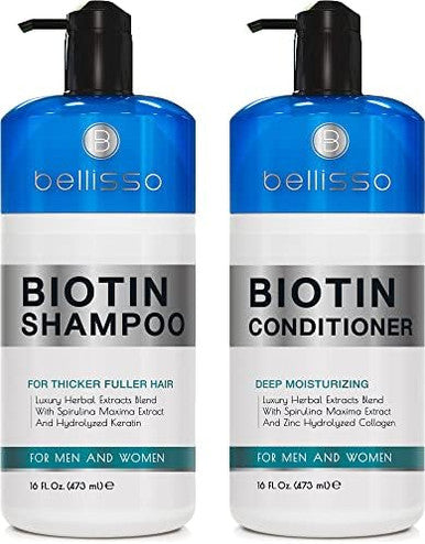 Bellisso Aromatherapy Shower Steamers Set And Biotin Shampoo And Conditioner Set