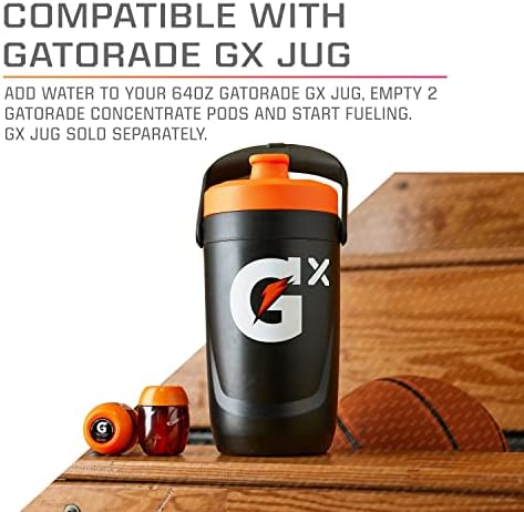 Gatorade Gx Hydration System NonSlip Gx Squeeze Bottles Or Gx Sports Drink Concentrate Pods 4 Count (Pack of 4)
