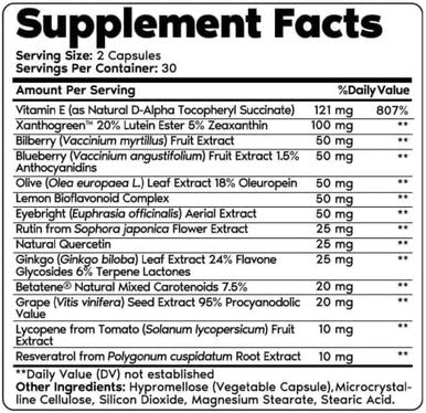 Primal Harvest Probiotics & Vision Supplements For Women And Men Vision And Eye Support Complex With Lutein Zeaxanthin Bundle