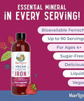 Maryruth's Multivitamin Gummies For Women (Cherry & Raspberry) & Iron Liquid