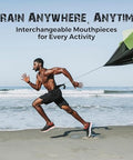 Lixada Advanced Breathing Trainer For Lung Capacity - 8-Level Adjustable Respiratory Exercise Device For Running Swimming & Fitness With Case & Nose Clip(Black)