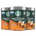 Starbucks Crema Collection Premium Instant Salted Caramel Flavored Instant Coffee, 100% Arabica Beans, 3 Tins (7.12 Oz Each)